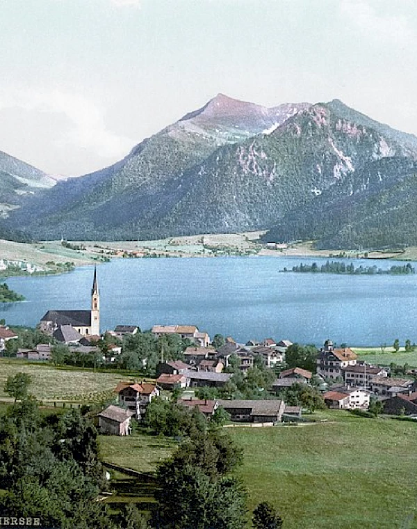 Schliersee and the mountainous landscape